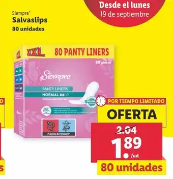 Lidl Salvaslip oferta