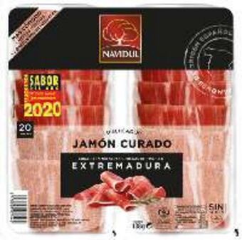 FROIZ Jamón curado navidul de extremadura medias lonchas 2x69 g oferta