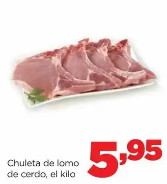 Alimerka Chuletas de lomo de cerdo, el kilo oferta