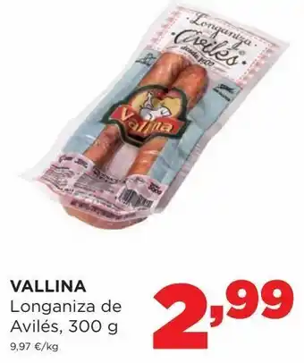 Alimerka Vallina longaniza de avilés, 300 g oferta