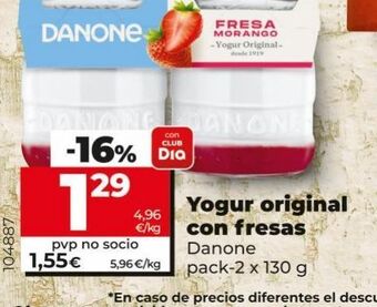 Maxi Dia Yogur original danone oferta