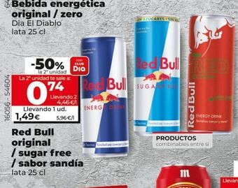 Maxi Dia Bebida energética red bull oferta
