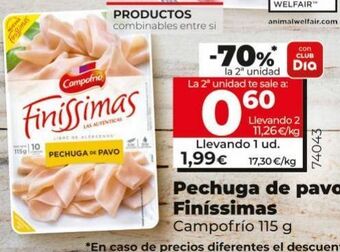 Maxi Dia Pechuga de pavo campofrío oferta