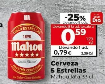Maxi Dia Cerveza mahou oferta