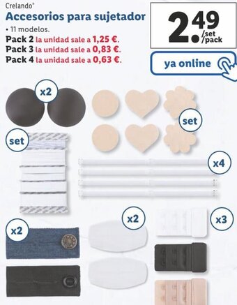 Lidl Crelando Accesorios para sujetador oferta