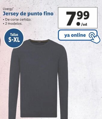 Lidl Livergy Jersey de punto fino oferta