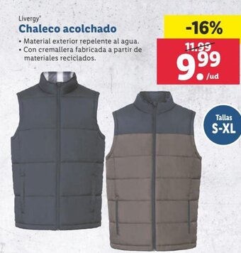 Lidl Livergy Chaleco acolchado oferta