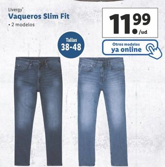 Lidl Livergy Vaqueros Slim Fit oferta