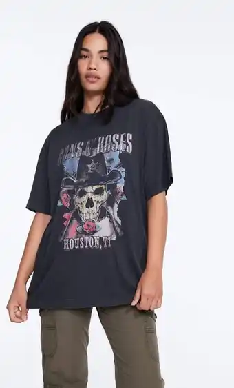 Stradivarius Camiseta licencia guns n' roses oferta