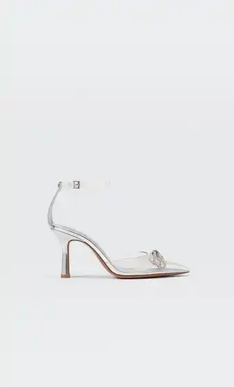 Stradivarius Zapatos tacón vinilo joyas oferta