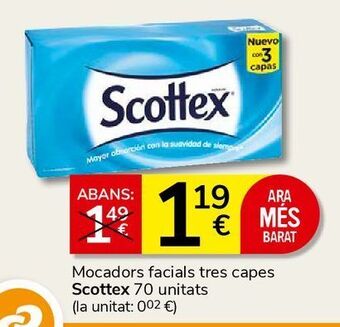 Consum Pañuelos de papel scottex oferta
