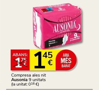 Consum Compresas de noche ausonia oferta