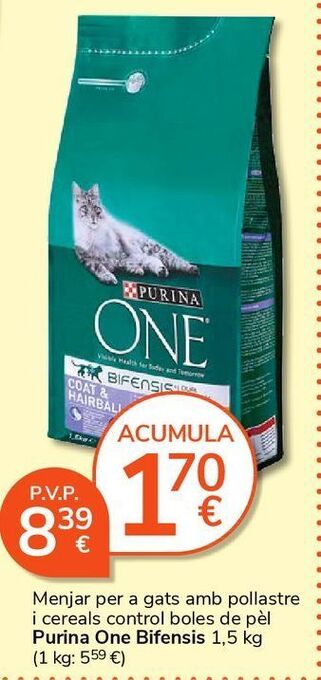 Consum Comida para gatos purina one oferta