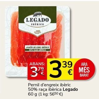 Consum Jamón ibérico legado oferta