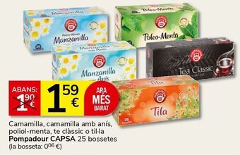 Consum Infusiones pompadour oferta