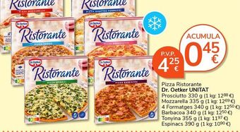 Consum Pizza dr oetker oferta