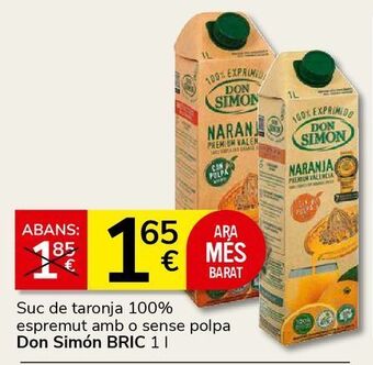 Consum Zumo de naranja don simón oferta