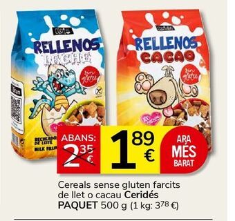 Consum Cereales oferta