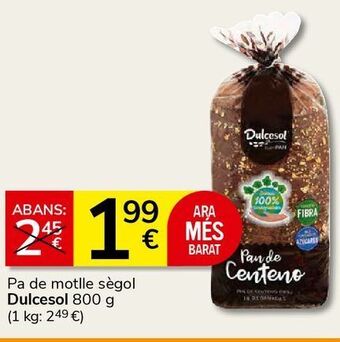 Consum Pan de molde dulcesol oferta