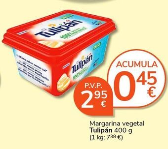 Consum Margarina vegetal tulipán oferta