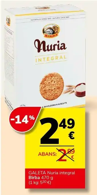Consum Galletas nuria oferta