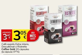 Consum Cápsulas de café coffee gold oferta