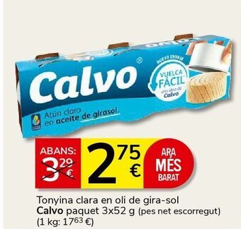 Consum Atún en aceite de girasol calvo oferta