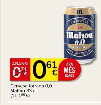 Consum Cerveza mahou oferta
