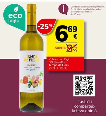 Consum Vino blanco oferta