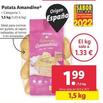 Lidl Patata amandine oferta