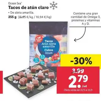 Lidl Tacos de atún claro oferta
