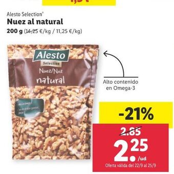 Lidl Nuez al natural oferta