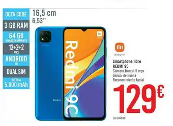 Carrefour Xiaomi Smartphoen Libre Redmi 9c oferta