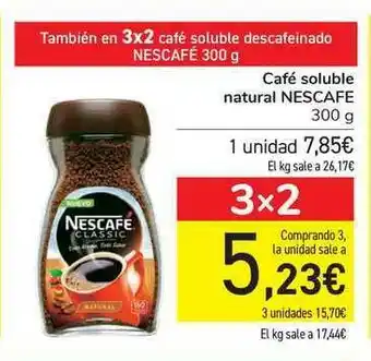Carrefour Nescafé Café Soluble Natural 300g oferta