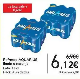 Carrefour Aquarius Limón O Naranja Refresco 33cl oferta