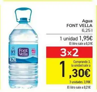 Carrefour Font Vella Agua 6,25L oferta