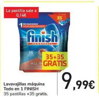 Carrefour Finish Lavavajillas Máquina Todo En 1 oferta