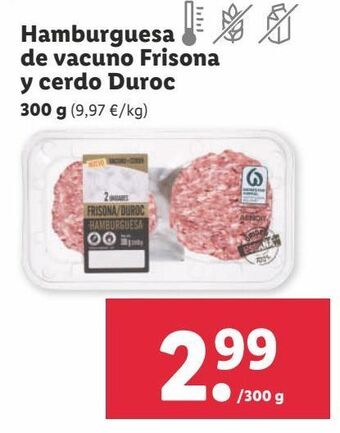 Lidl Hamburguesas oferta