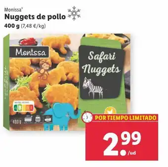 Lidl Nuggets de pollo monissa oferta