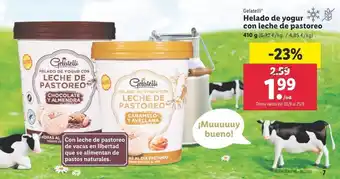 Lidl Helado de yogur gelatelli oferta