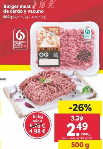 Lidl Carne picada mixta oferta
