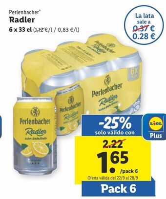 Lidl Cerveza perlenbacher oferta