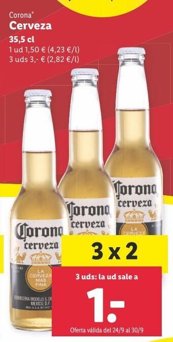 Lidl Cerveza corona oferta