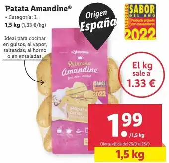 Lidl Patatas princesa amandine oferta