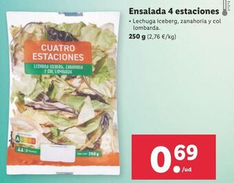 Lidl Ensalada cuatro estaciones oferta