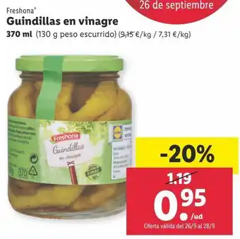 Lidl Guindillas freshona oferta