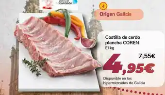 Carrefour Coren Costilla De Cerdo Plancha oferta