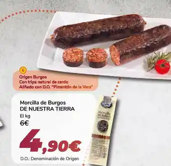 Carrefour De Nuestra Tierra Morcilla De Burgos oferta