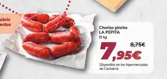 Carrefour La Pepita Chorizo Pincho oferta