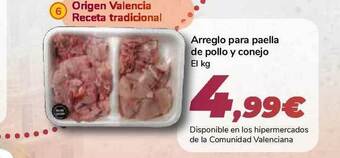Carrefour Arreglo Para Paella De Pollo Y Conejo oferta